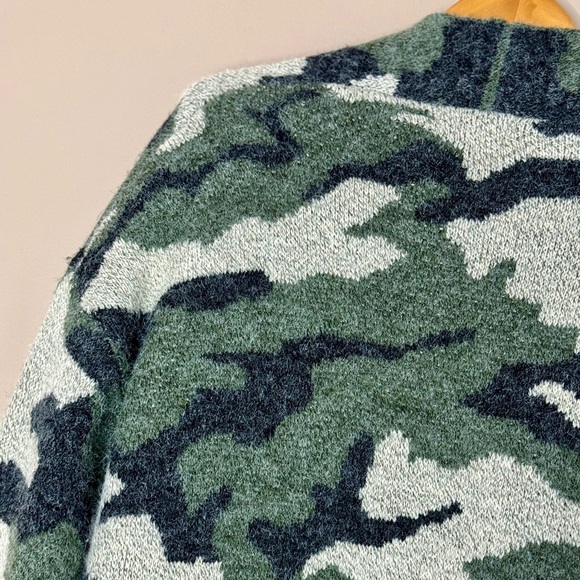 Dreamers Camouflage open front long cardigan - Picture 8 of 10